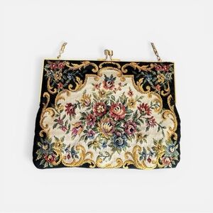 Vintage Embroidered Floral Handbag